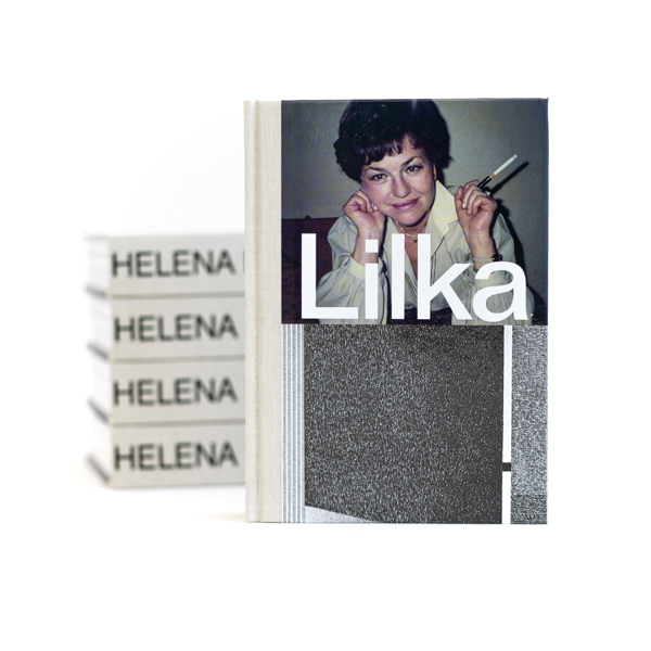 Okładka książki „Lilka” z fotografią uśmiechniętej kobiety trzymającej papierosa.